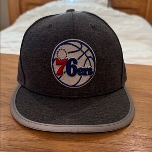 New Era Gray 76ers Basketball Cap
